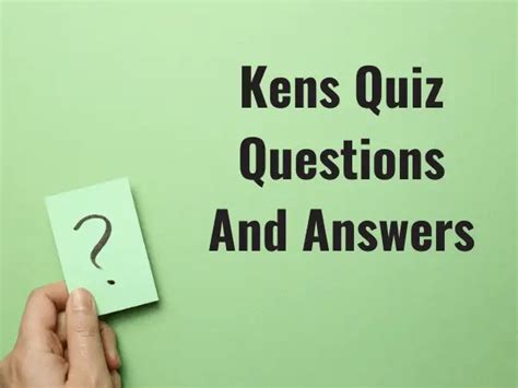 ken's quiz site|ken's quiz questions and answers.